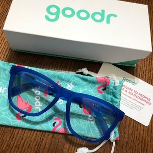 NIB Goodr Blue Light-Blocking Glasses - “Blue Shades of Death” Color